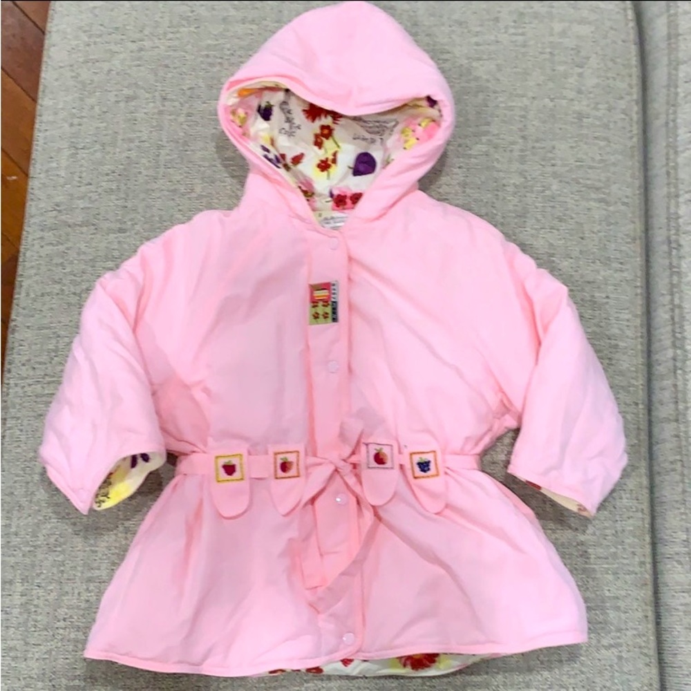 Catimini pink baby girl puffer jacket